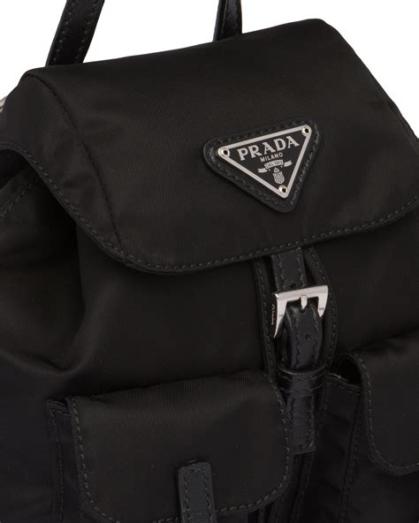 prada backpack size|Prada nylon mini backpack.